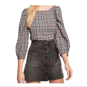 Free People Don’t Get Me Wrong Denim Skirt